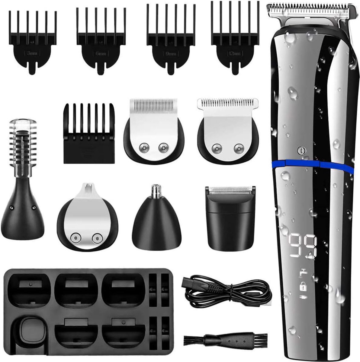 ShopGlobe - Baardtrimmer - Bodygroomer - Tondeuse - Baardtrimmer Mannen