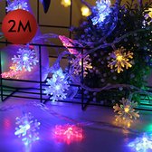 TECQX Kamer Kerst verlichting - Kerstboom Verlichting 20 Led Lichtjes - Multi Color - Geschikt voor Binnen - Ziet er knus en gezellig uit - 2 Standen - Op batterij - 2 Meter