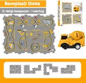 Legpuzzel Autobaan Bouwset - Betonmixer Vrachwagen- Speelgoedvoertuig- STEM - Constructie Voertuig voor 3-5 jaar Jongens Meisjes