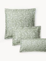 Kussensloop - blad - groen - katoen / linnen - 60x70 cm