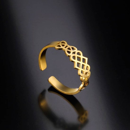 18K Gold Plated 'Celtic Knot' Pattern RIng