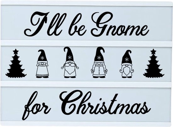 Lichtbox Decoratie Gnome for Christmas