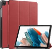 Tri-Fold Book Case met Wake/Sleep - Geschikt voor Samsung Galaxy Tab A9 Plus Hoesje - Bordeaux