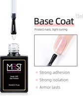 Base Gel PRO - vernis gel - Base coat - 15ML - Vernis à ongles gel - Vernis gel - Transparent