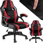 tectake® - bureaustoel gamingchair - luxe burostoel kantoorstoel - racingstoel burostoel gamestoel Benny - zwart/rood