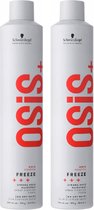 Laque Fixation Spray capillaire Osis Freeze Schwarzkopf - pack économique - 2 x 500 ml
