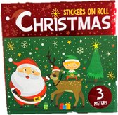 Kerst stickers - Kerst decoratie - Kerstfeest - Christmas - Stickers op rol - 3m - 12 designs