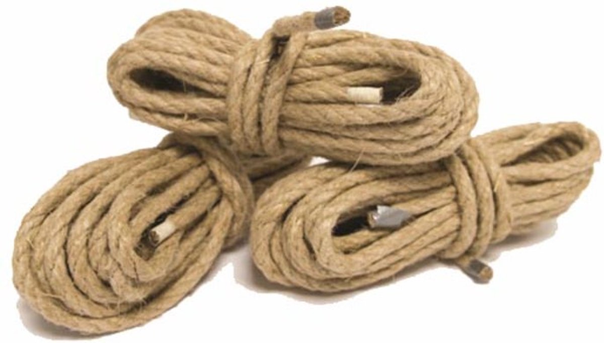 Mister B - bondage hennep touw 3 x 6 meter - 6 mm dik