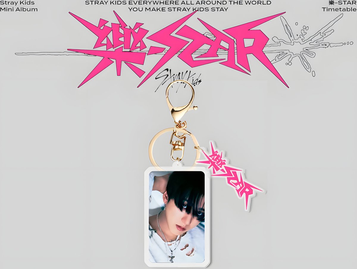 Stray Kids ROCK-STAR Keyring Acrylic Keychain viarant 3 [Sleutelhanger]