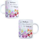 Bedrukte koffie beker - thee mok - If mothers are flowers - moeder - mama
