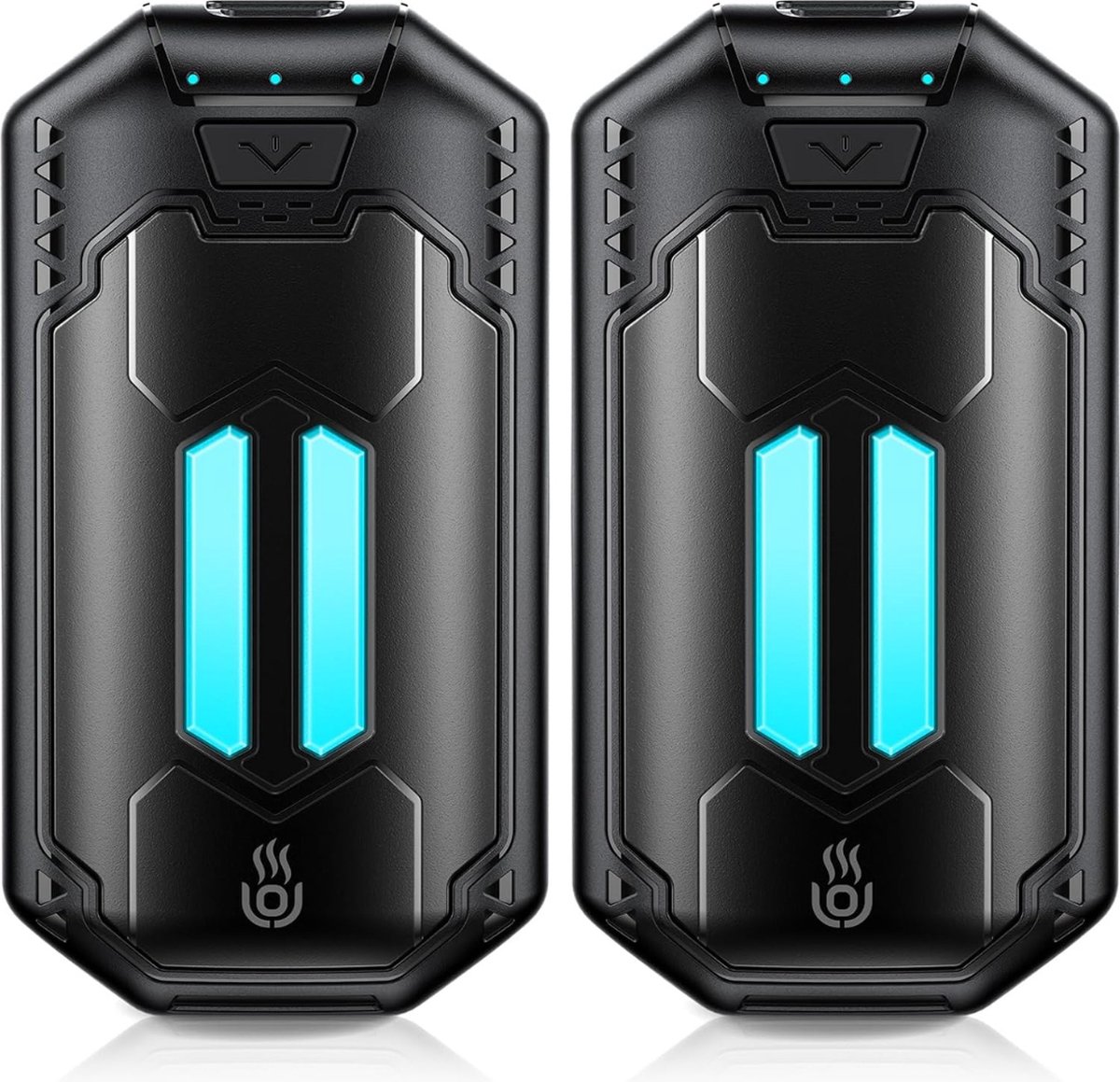 Goedkoopste Oplaadbare Handwarmers 2 Packs - 6000mAh Draagbare Elektrische Handwarmer - Zakformaat, Ultralicht & Dun - 3 Niveaus Verwarming tot 53°C - Ideaal voor Kamperen, Raynauds - Cadeau voor Mannen en Vrouwen