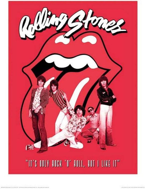 Pyramid Poster - The Rolling Stones Its Only Rock Roll - 80 X 60 Cm - Multicolor