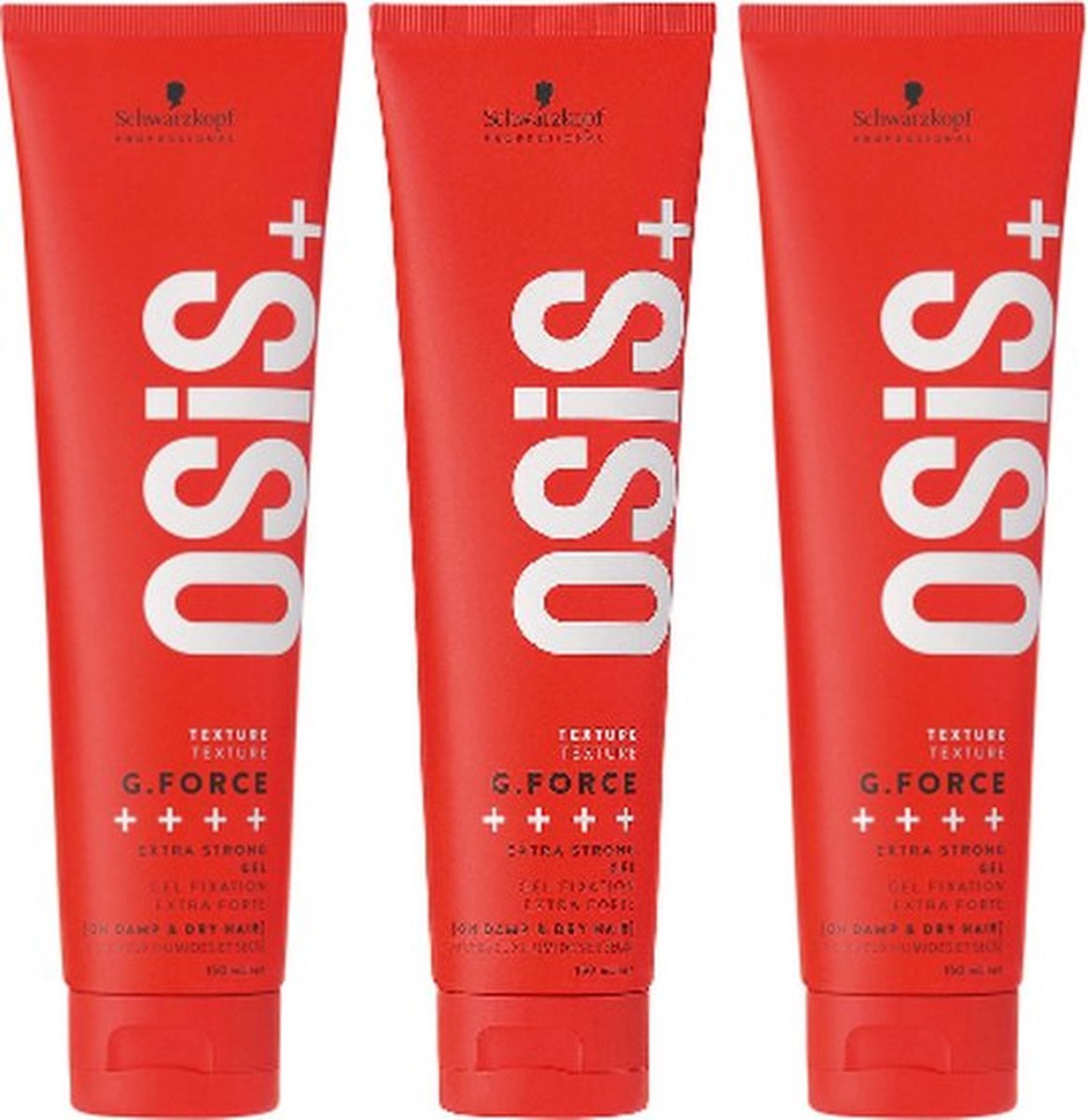 5x Schwarzkopf Osis G. Force Gel 150ml