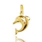 Juwelier Zwartevalk 14 karaat gouden dolfijn hanger - 14.102.056
