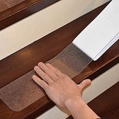 Antislipstrips - Antislip plakband voor binnen - Antislipstrips voor trappen, keuken of badkamer - Plakstrips voor hogere veiligheid - Anti-slip tape, zelfklevend, transparant, 5m x 5cm