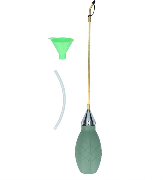 Foto: Hpc poederverstuiver pro 27 5 cm x 8 2 cm robuuste verstuiver geschikt voor het aanbrengen van pesticide nauwkeurige toepassing plastic groen