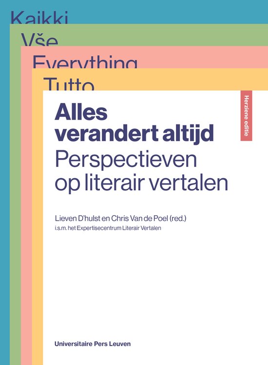 Alles verandert altijd - cover