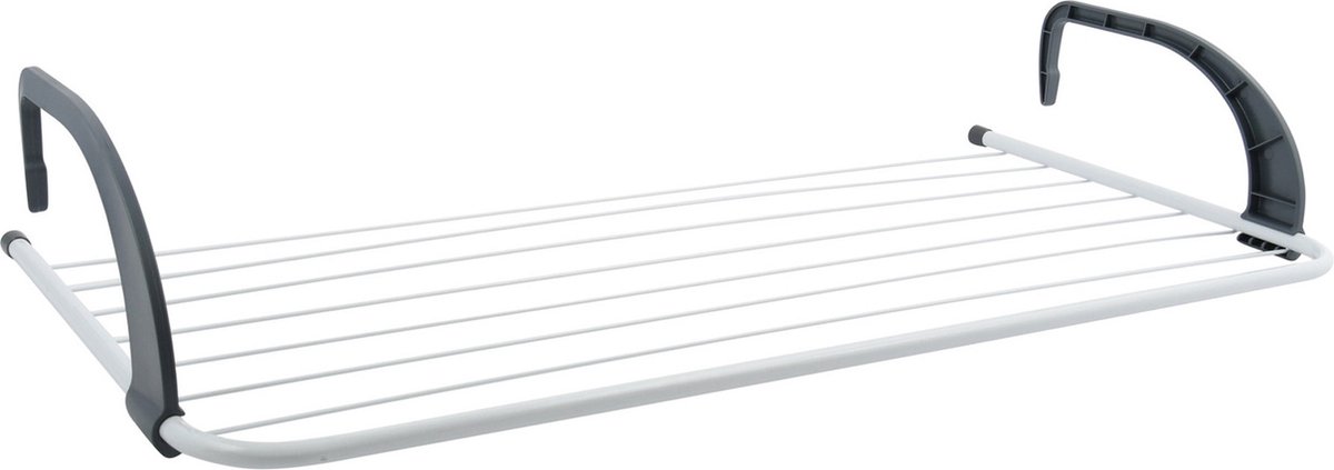 MSV Inklapbaar klein wasgoedrekje/droogrek - 7 meter waslijn - Ophangbaar - 36 x 74 cm - radiator/deur