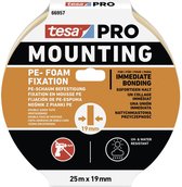 tesa Mounting PRO PE-Fixation 66957-00010-00 Montagetape Wit (l x b) 25 m x 19 mm 1 stuk(s)