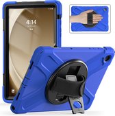 Case2Go- Tablet Hoes geschikt voor Samsung Galaxy Tab A9 Plus (2023) - Hand Strap Heavy Armor Case - Blauw