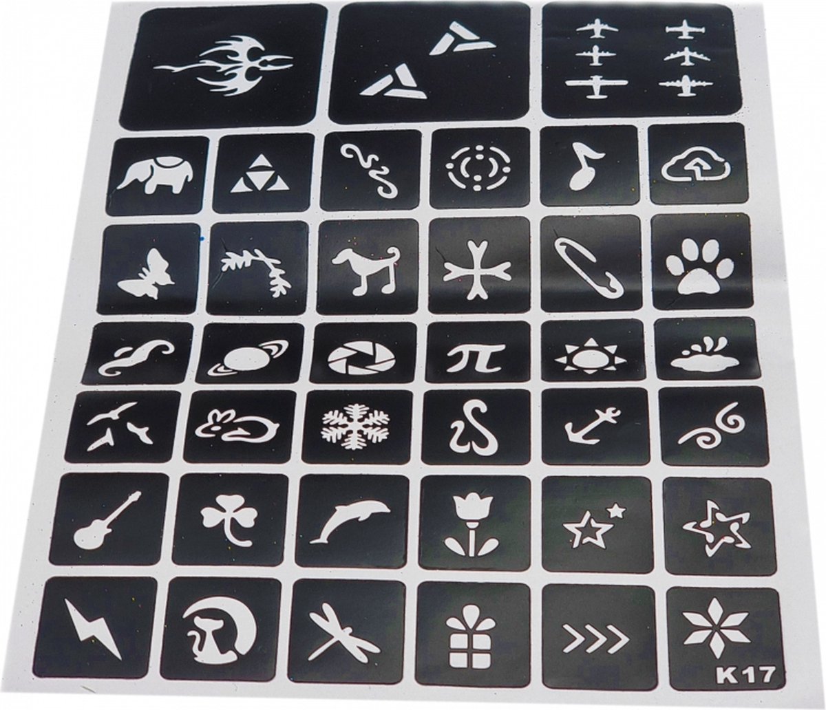 WOOPIE kinder Glitter Tattoo speelgoed set meisjes - Glitter tattoos - Speelgoedtattoo - XXL set — afbeelding 6