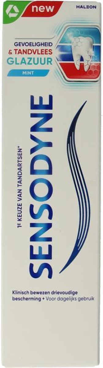 Goedkoopste Sensodyne tandpasta sensitiv gum&glaz 75 ml