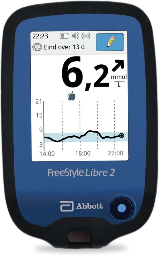 Siliconen Hoesje voor de Freestyle Libre 2 Reader - Zwart