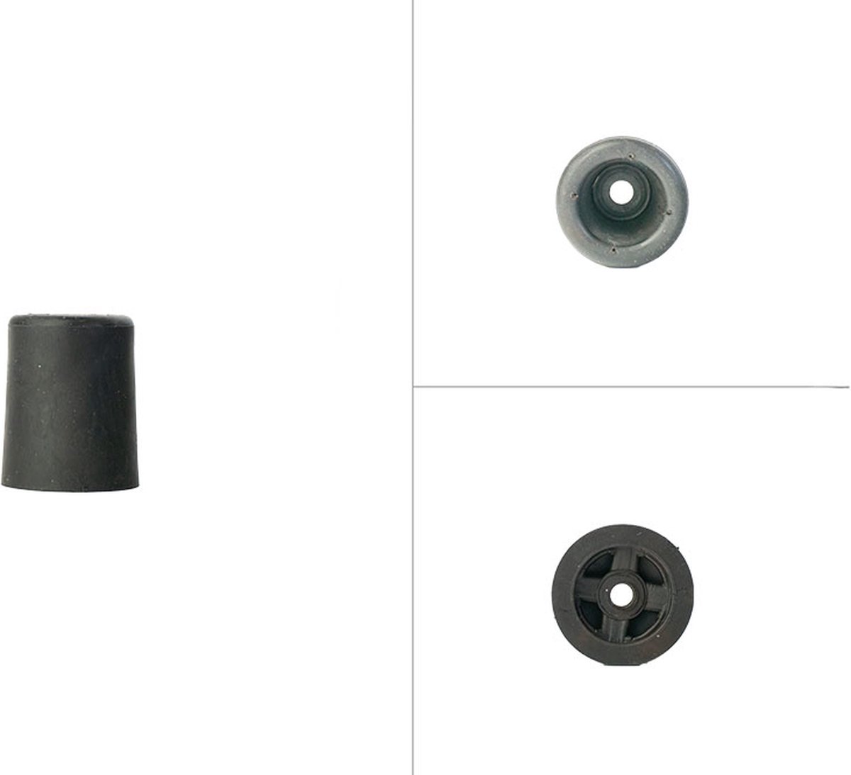 Deurstopper Rubber Zwart 50 mm | Per Stuk