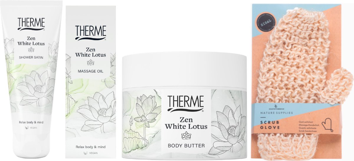 Goedkoopste Therme Cadeauset Zen White Lotus Bad & Body