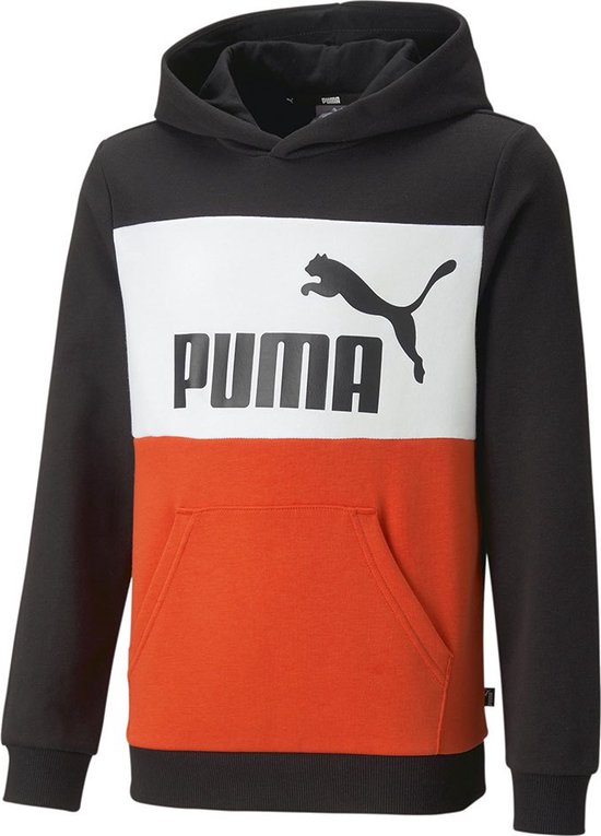 Puma Ess Colorblock Capuchon Rood,Wit,Zwart 3-4 Years Jongen