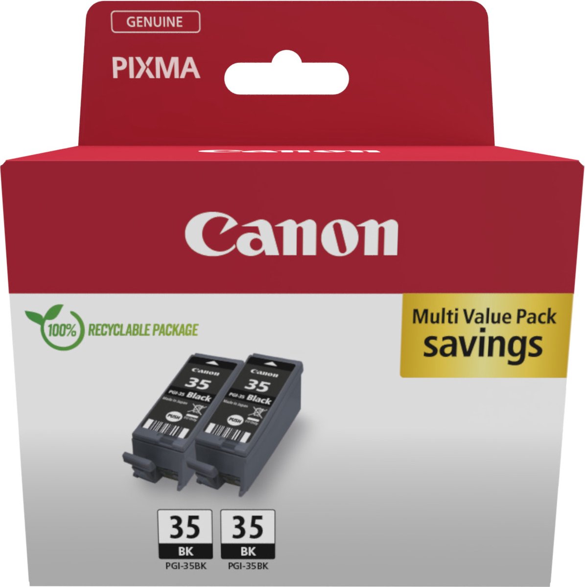 Canon 1509B029 inktcartridge 2 stuks origineel zwart