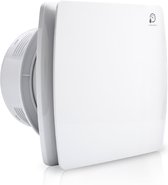 Ventilateur de salle de bain Ventilateur de Toilettes - Ø 100 mm - avec minuterie Capteur d'humidité Déflecteur anti-retour