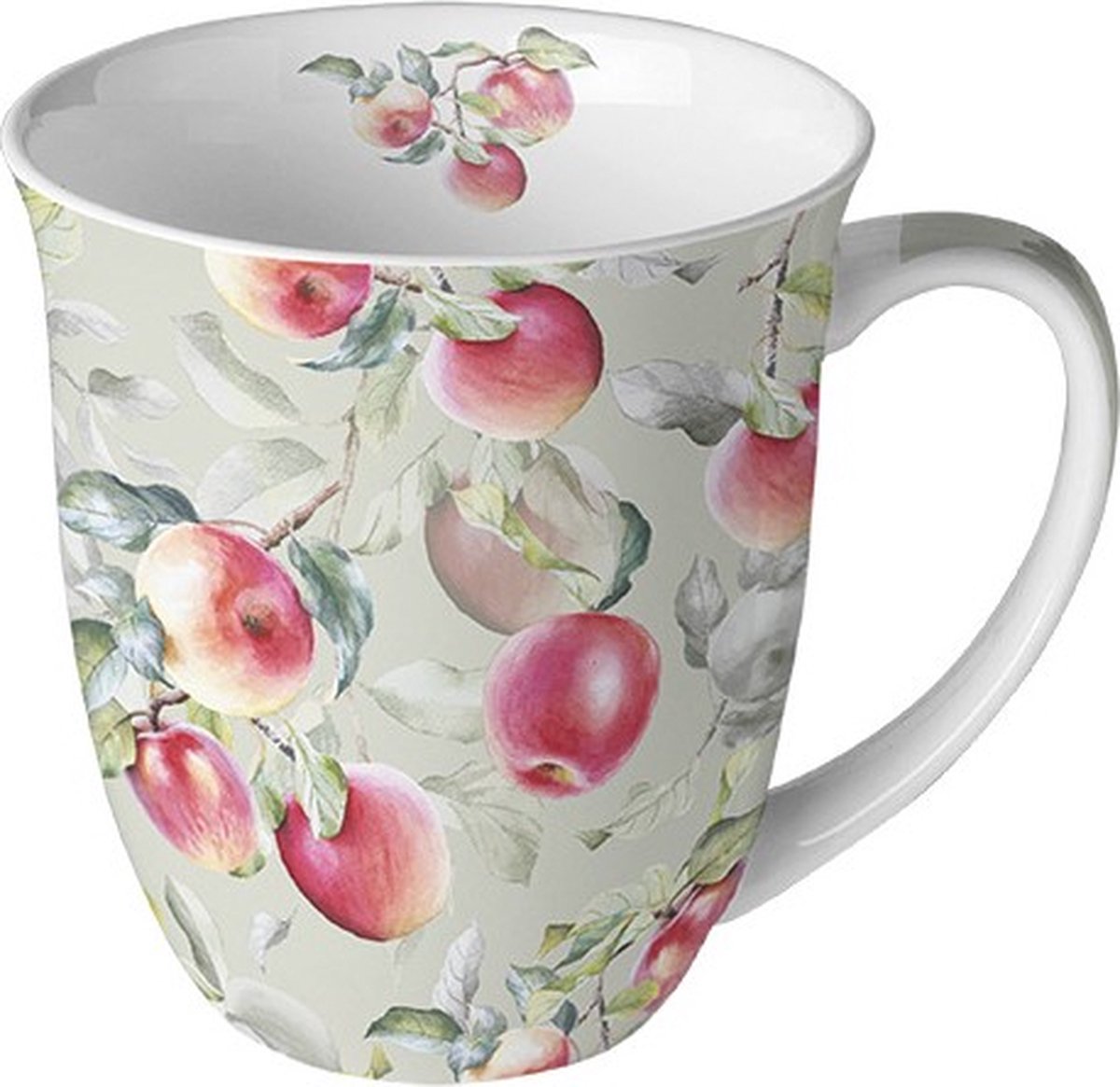 mok - beker - porselein - fine bone China - fresh apples - appels - zomer - Ambiente