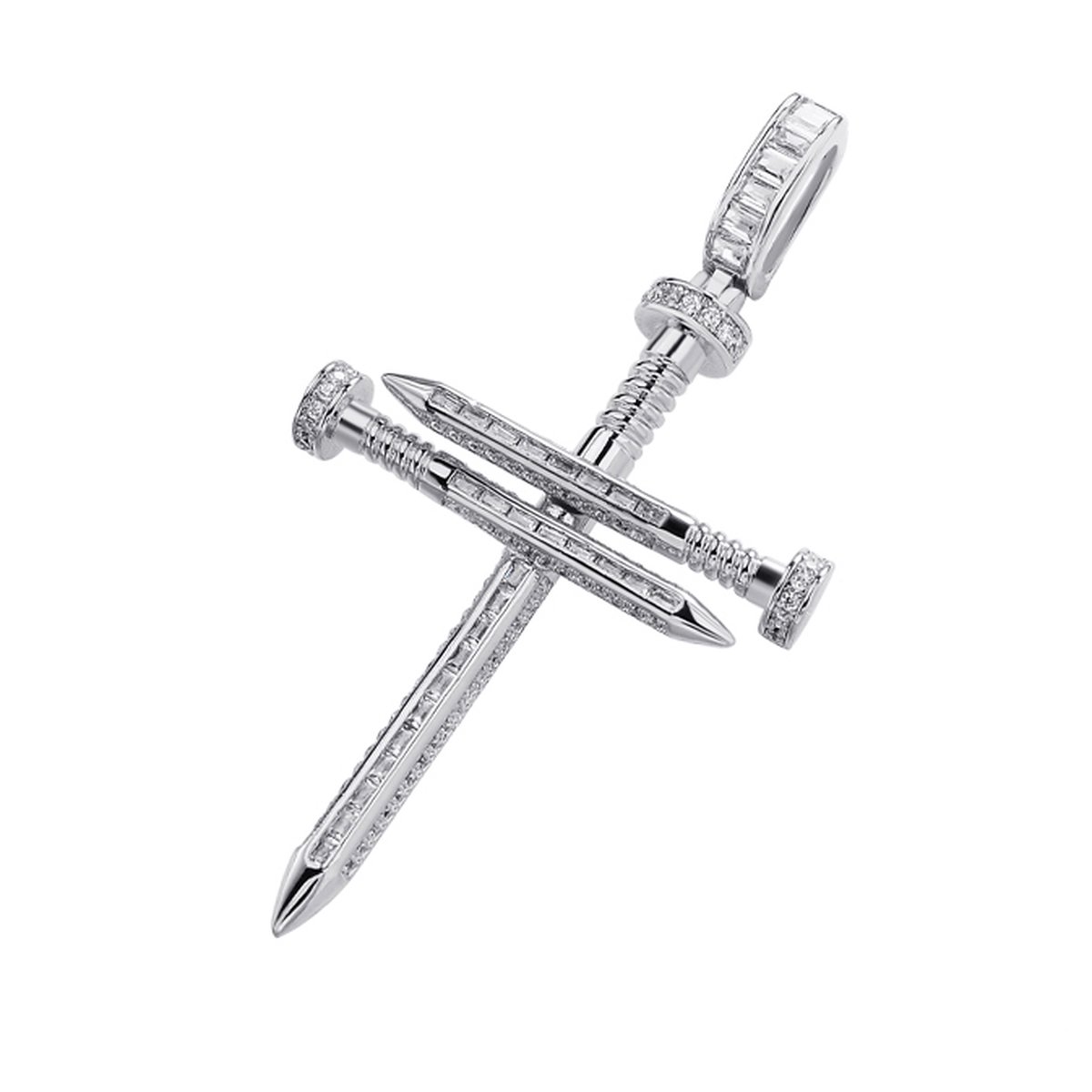 Juwelier Zwartevalk zilveren (gerhodineerd) kruis hanger - 24.211