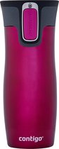 Contigo West Loop Autoseal thermosbeker, roestvrijstalen isoleerbeker, koffiebeker-to-go, BPA-vrij, lekvrije beker-to-go met Easy-Clean-deksel, houdt tot 5 uur warm, 470 ml | Raspberry