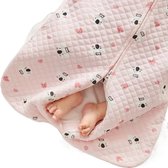 Baby mouwloze slaapzak, 0-6 maanden, all seasons, unisex, eendelig, Roze