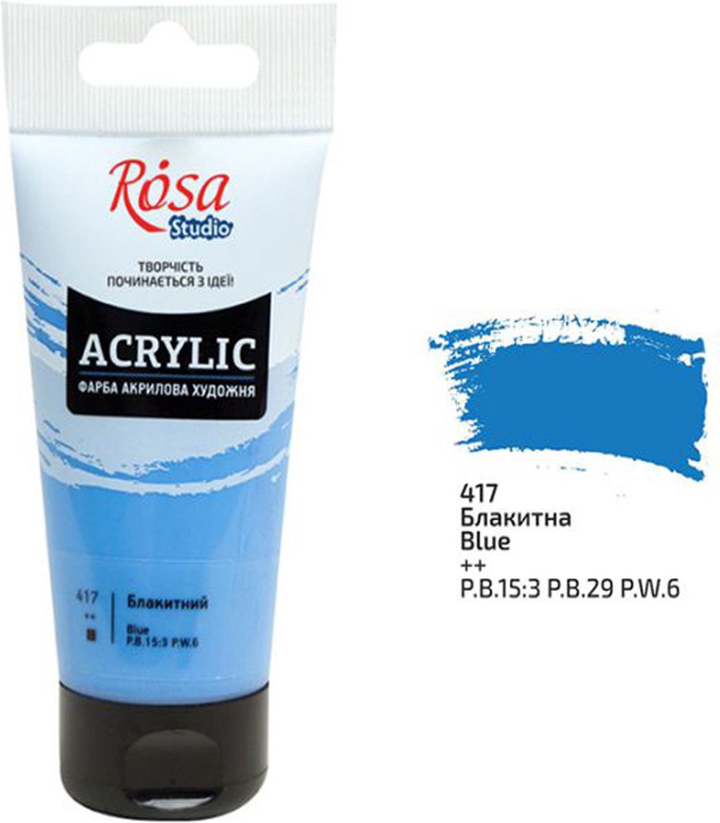 Rosa Studio Acrylverf 75 ml 417 Blue