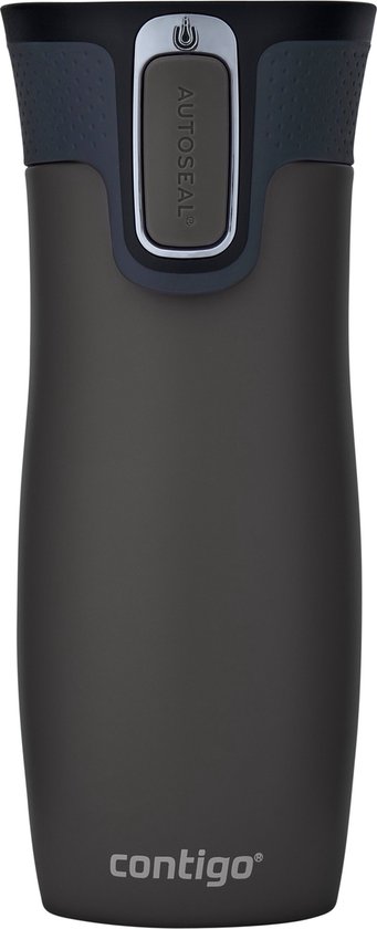 Foto: Contigo west loop autoseal thermosbeker roestvrijstalen isoleerbeker koffiebeker to go bpa vrij lekvrije beker to go met easy clean deksel houdt tot 5 uur warm 470 ml gunmetal