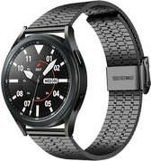 By Qubix 22mm - Stalen bandje - Zwart - Huawei Watch GT 2 - GT 3 - GT 4 (46mm) - Huawei Watch GT 2 Pro - GT 3 Pro (46mm)