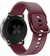By Qubix 22mm - Siliconen sportband - Bordeaux - Huawei Watch GT 2 - GT 3 - GT 4 (46mm) - Huawei Watch GT 2 Pro - GT 3 Pro (46mm)