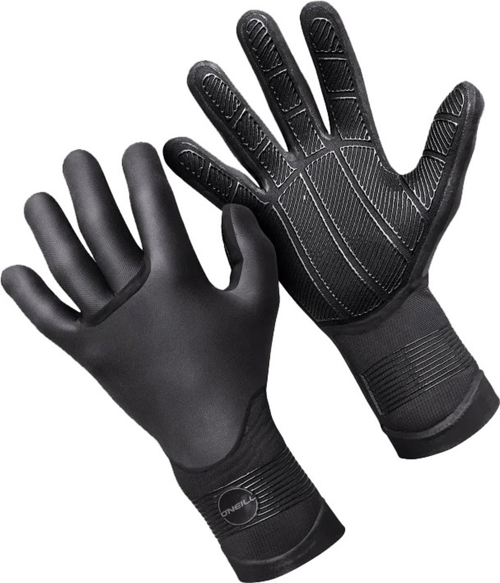 2025 O'Neill Psycho Tech 3mm Double Lined Neoprene Gloves Black
