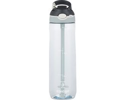 Contigo Ashland Autospout Waterfles met rietje | Grote BPA-vrije Drinkfles van 720ml | Sportfles | Lekvrije Drinkfles | Ideaal voor School, de Sportschool, Fiets, Hardlopen, Wandelen | Macaroon