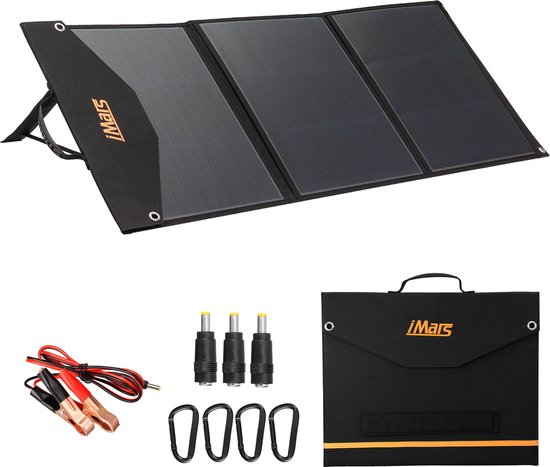 iMars Opvouwbaar Zonnepaneel 150W - DC & USB 4-Uitgang - Draagbaar Compleet Pakket