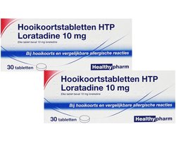 Healthypharm Hooikoortstabletten HTP Loratadine 10 mg - 2 x 30 tabletten