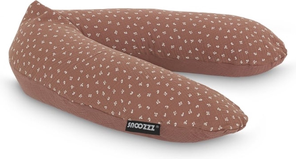 Goedkoopste Snoozzz Zwangerschapskussen Zijslaapkussen Lichaamskussen Premium kwaliteit - 185 cm - microparel vulling- luxe draagtas - afneembare hoes van katoen Babette