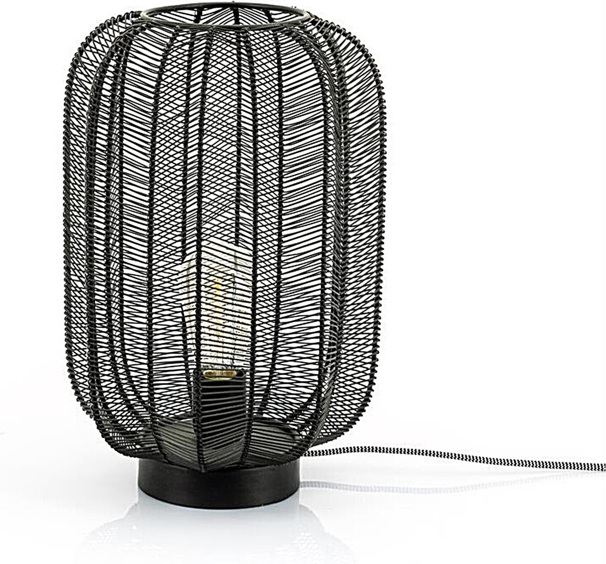 Bol.com Tafellamp Carbo - black | BY-BOO - set van 2 aanbieding
