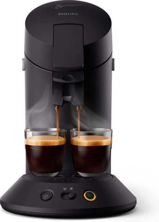 Instelbare functies voor type koffie - Philips 8720389025129 - Philips CSA210/22 Original Plus Eco Koffiepadmachine Zwart