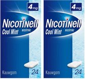 Nicotinell Kauwgom Cool Mint 4mg - 2 x 24 stuks