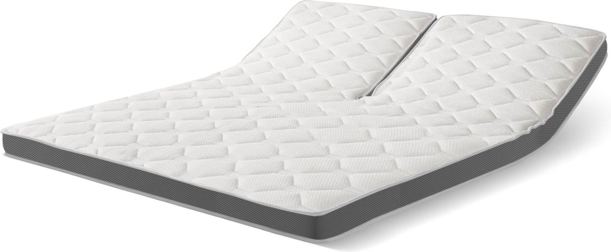 Cloudtemp Split Topper - Medisch erkend - Tweepersoons 200x200 - Aanpasbaar - Wasbaar - NASA traagschuim - Pocketvering - Koudschuim - Bamboe - Luxe Topper - Premium kwaliteit — afbeelding 3