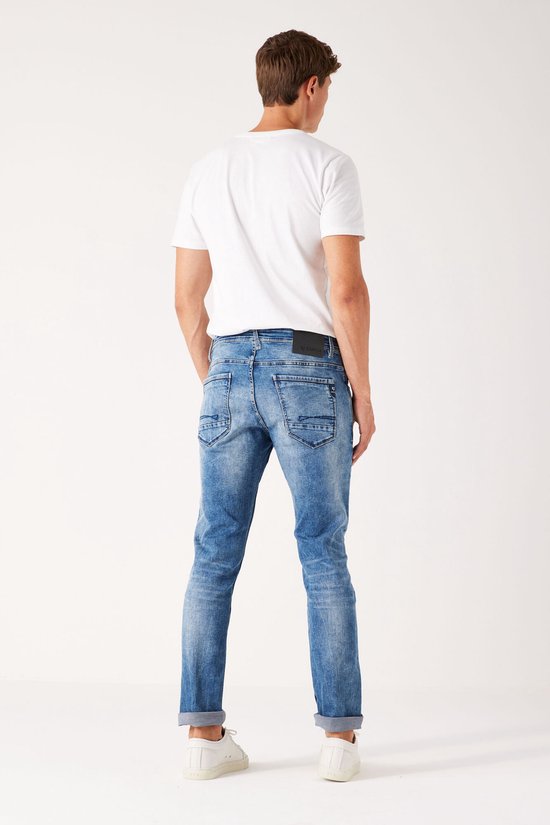 GARCIA Savio Heren Slim Fit Jeans Blauw - Maat W34 X L38